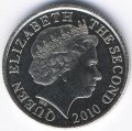 Джерси 10 пенсов 2010 год