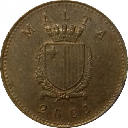 Мальта 1 цент 2001 год