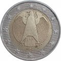 Германия 2 евро 2010 год - Орёл (J)