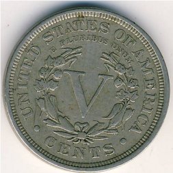 США 5 центов 1901 год