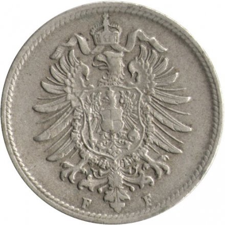 Германия 10 пфеннигов 1874 год (F)
