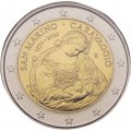 Сан-Марино 2 евро 2021 год - 450 лет со дня рождения Караваджо