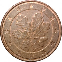 Германия 5 евроцентов 2002 год (F)