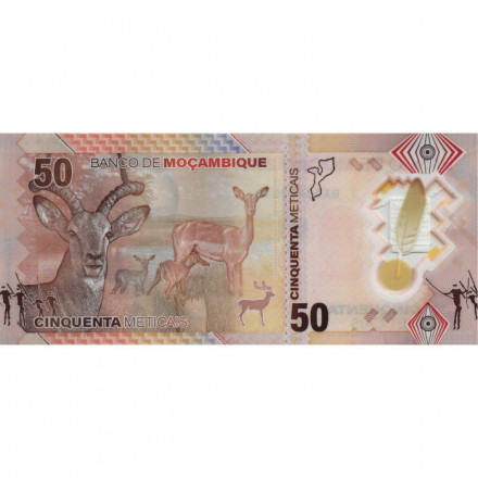 Мозамбик 50 метикал 2024 год - Самора Мойзеш Машел UNC