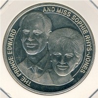 Монета Теркс и Кайкос 5 крон 1999 год