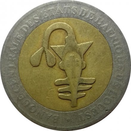 Западная Африка 200 франков 2005 год