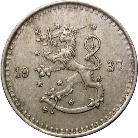 Финляндия 25 пенни 1937 год