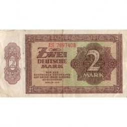 ГДР 2 марки 1948 год - VF