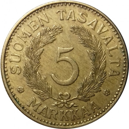 Финляндия 5 марок 1941 год