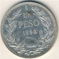 Чили 1 песо 1896 год