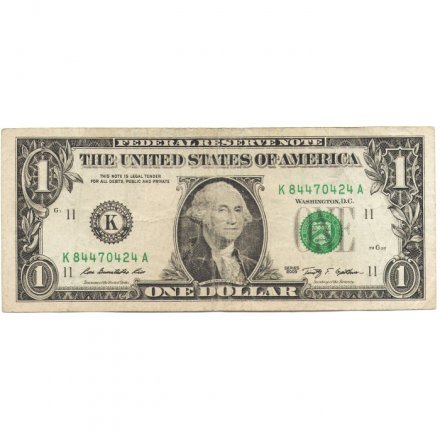США 1 доллар 2009 год - K - F