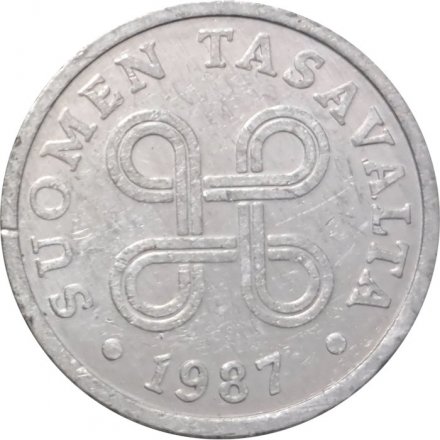 Финляндия 5 пенни 1987 год
