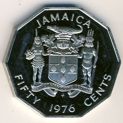 Ямайка 50 центов 1976 год