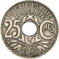 Франция 25 сантимов 1926 год