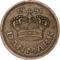 Дания 50 эре 1991 год