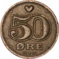 Дания 50 эре 1991 год