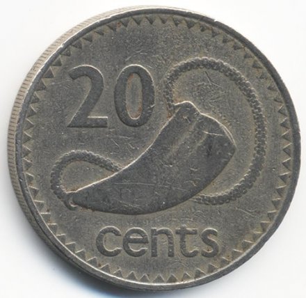 Фиджи 20 центов 1973 год