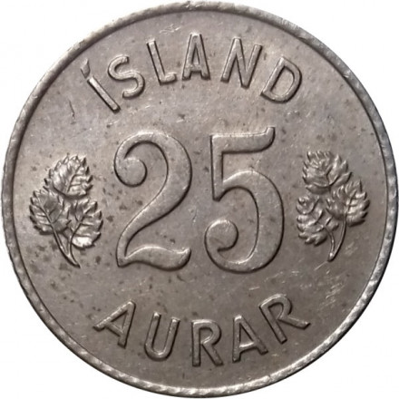 Исландия 25 эйре 1951 год