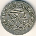 Дания 12 скиллингов 1720 год