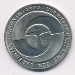 ФРГ 5 марок 1982 год - 10 лет конференции ООН по окружающей среде