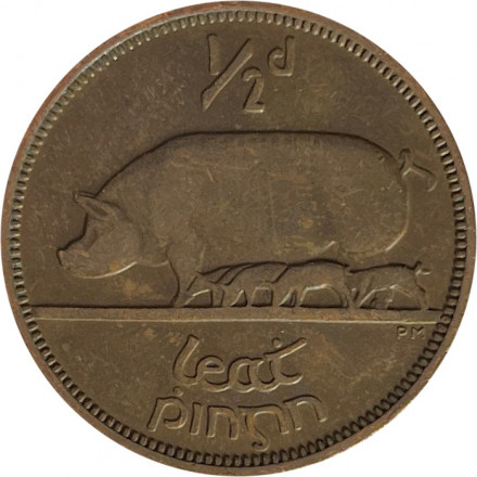 Ирландия 1/2 пенни 1967 год