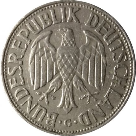 ФРГ 1 марка 1969 год (G)