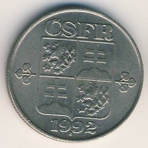 ЧСФР 50 гелеров 1992 год