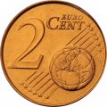 Греция 2 евроцента 2004 год - Корвет