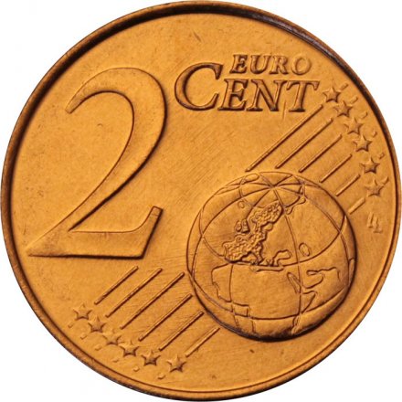 Греция 2 евроцента 2004 год - Корвет