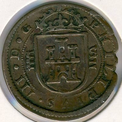 Испания 8 мараведи 1620 год