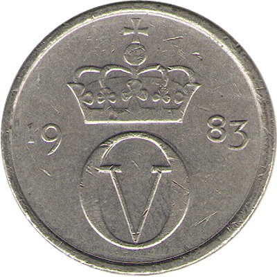 Норвегия 10 эре 1983 год
