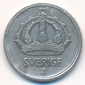 Швеция 10 эре 1945 год - Король Густав V (G)