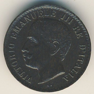 Италия 1 чентезимо 1908 год