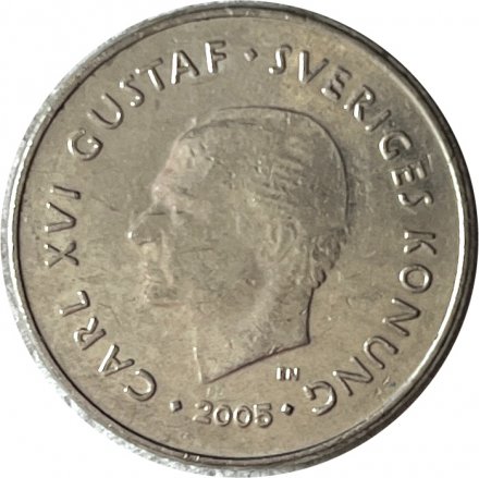 Швеция 1 крона 2005 год