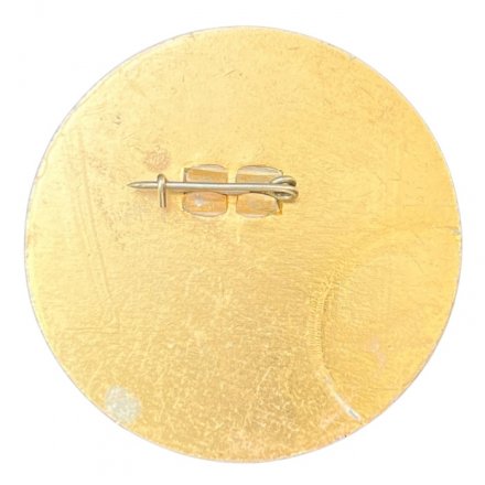 Значок Красный химик. Ленинград. 1875 - 1975 г. (белый)