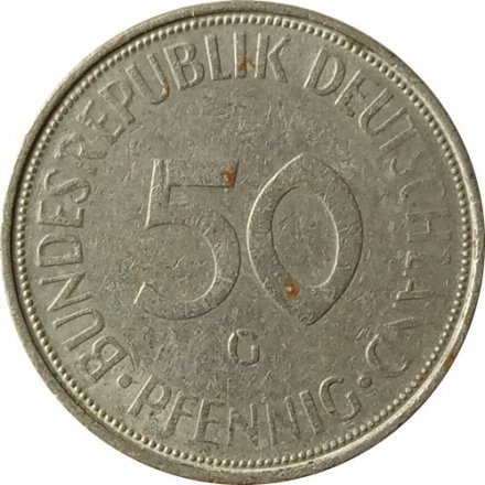 ФРГ 50 пфеннигов 1971 год (G)
