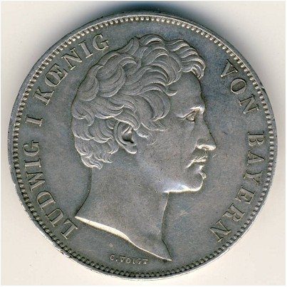 Бавария 2 талера 1842 год