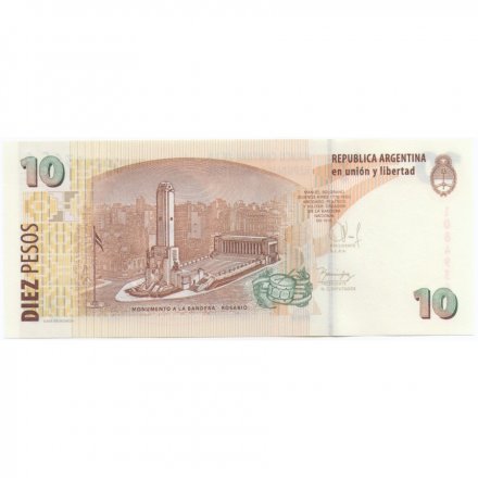 Аргентина 10 песо 2014 год - UNC