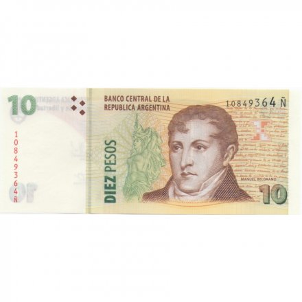 Аргентина 10 песо 2014 год - UNC