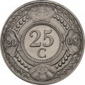 Антильские острова 25 центов 2008 год