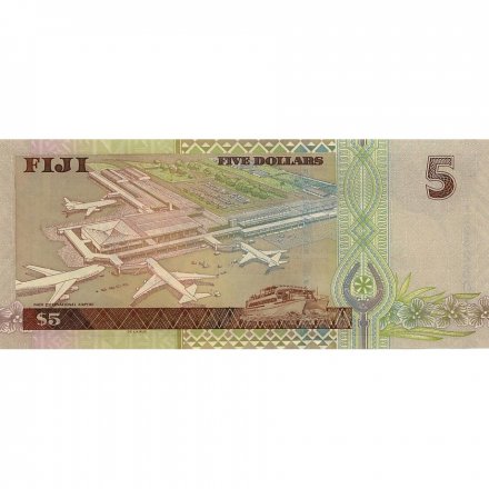 Фиджи 5 долларов 2002 год - Международный аэропорт Нади UNC