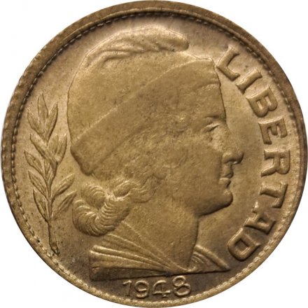 Аргентина 10 сентаво 1948 год