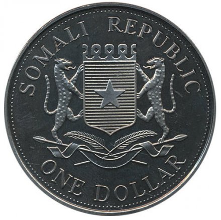 Сомали 1 доллар 2005 год - Бенедикт XVI