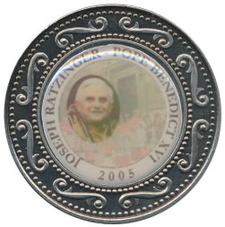 Монета Сомали 1 доллар 2005 год - Бенедикт XVI