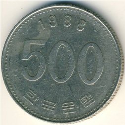 Южная Корея 500 вон 1988 год