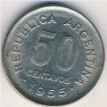 Аргентина 50 сентаво 1955 год