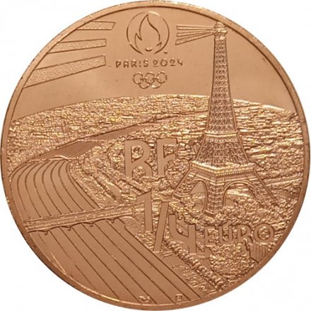 Франция 1/4 евро 2022 год - XXXIII летние Олимпийские игры, Париж 2024. Велоспорт