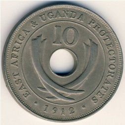 Восточная Африка 10 центов 1912 год