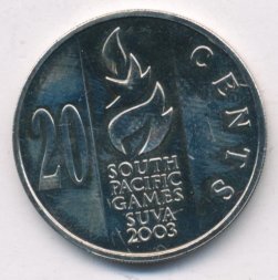 Фиджи 20 центов 2003 год - Тихоокеанские игры 2003