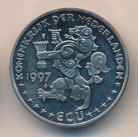 Нидерланды 1 экю 1997 год